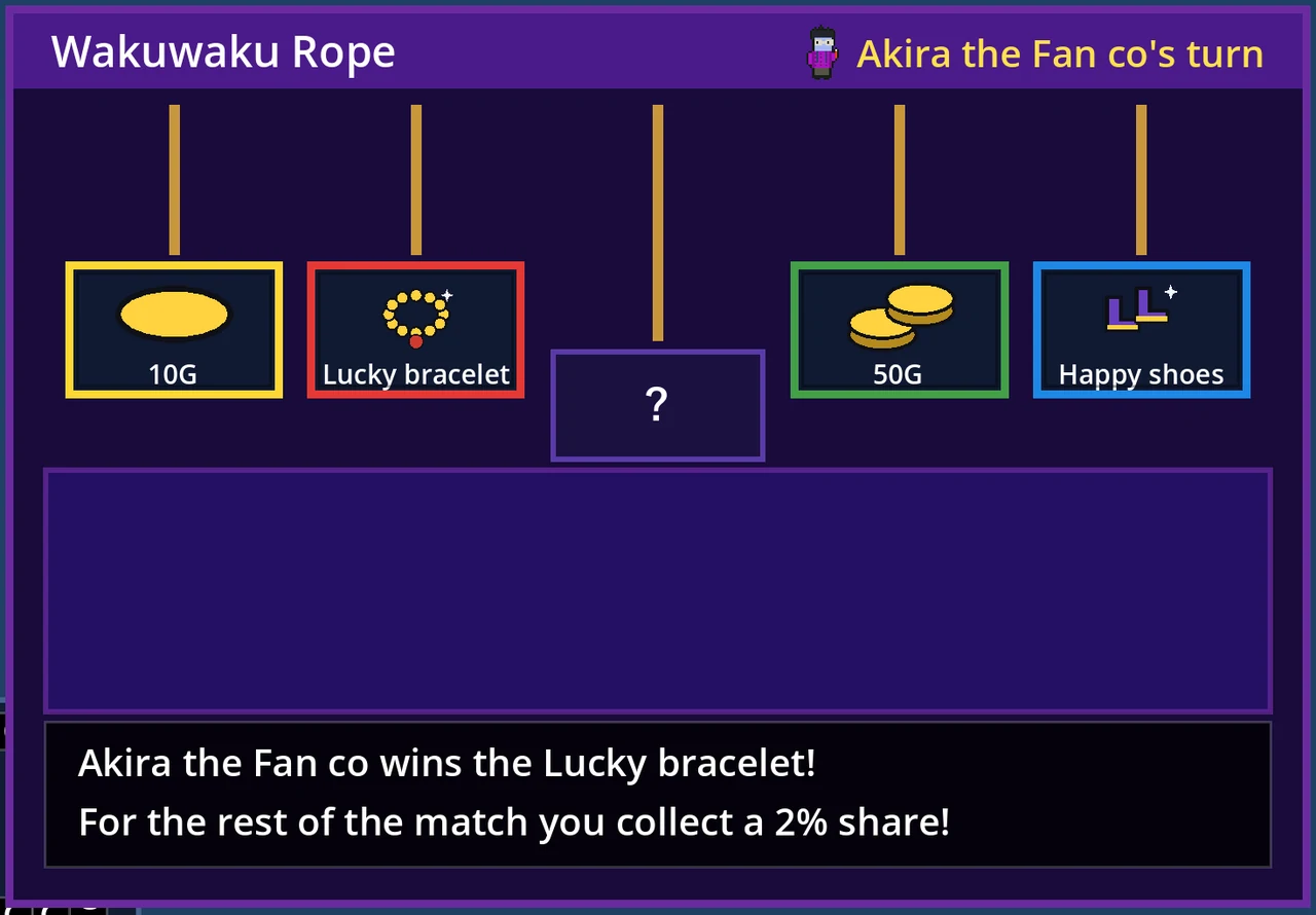 Modern Wakuwaku Rope: drawing the Lucky bracelet