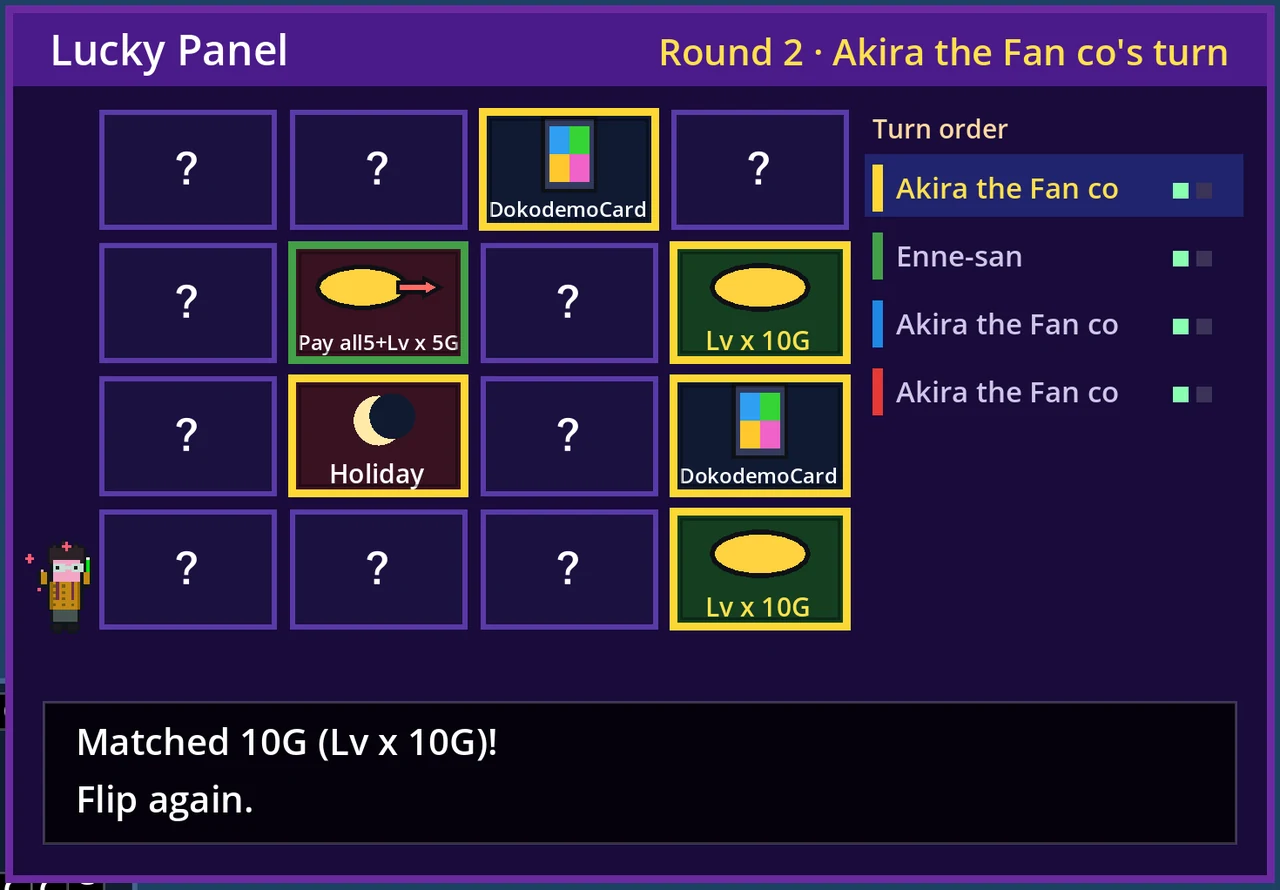 Modern Lucky Panel: a Lv×10G pair