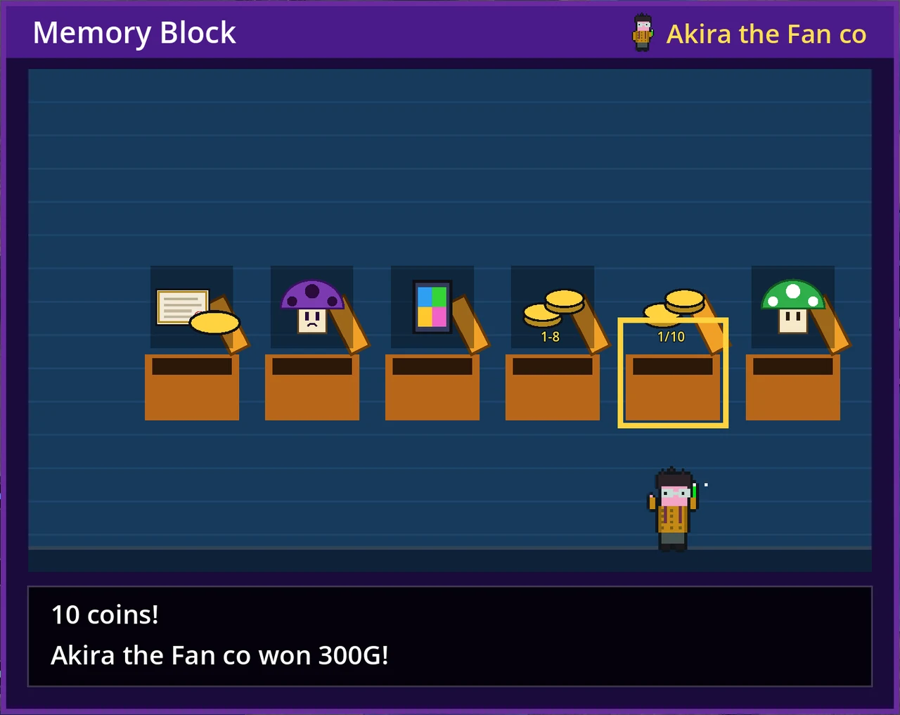 Memory Block Modern: 10 coins out of a coin block