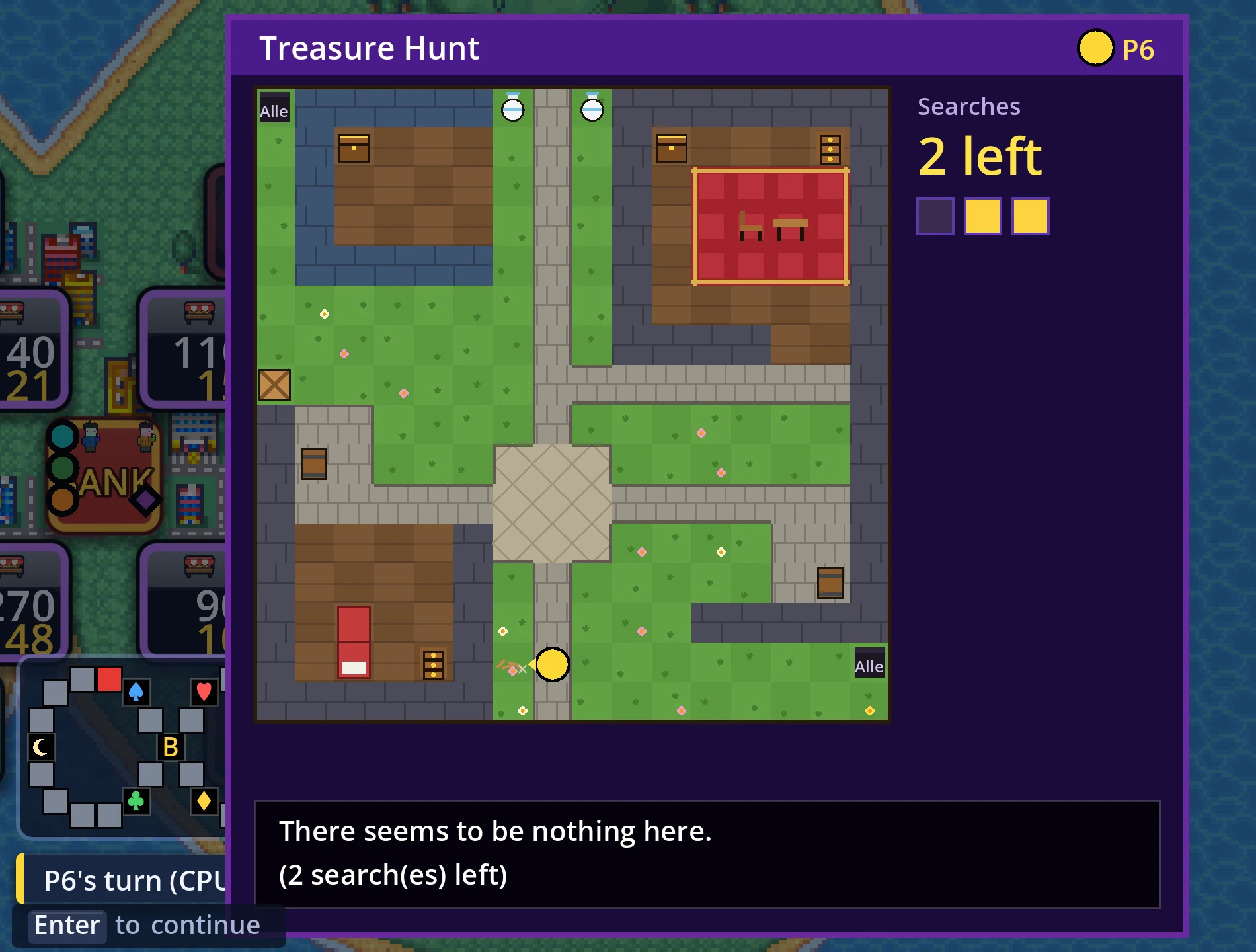 Treasure Hunt started from the card
